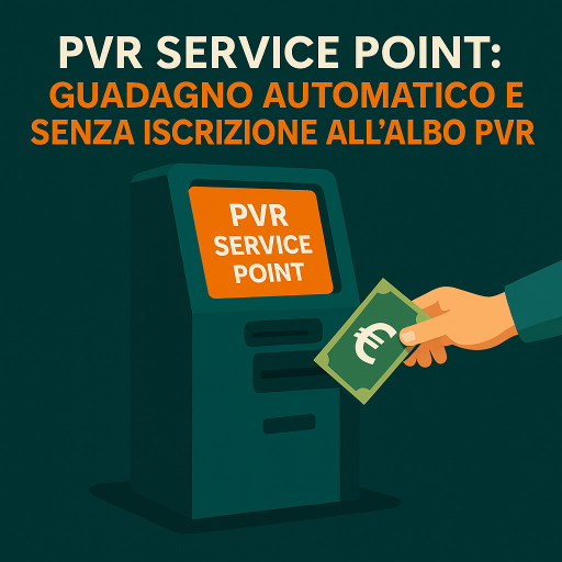 PVR Service Point guadagno automatico e senza iscrizione all’Albo PVR